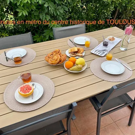 Cozy Oasis: Quiet 2-Room Apartment with Terrace and Free Parking Toulouse Exterior photo